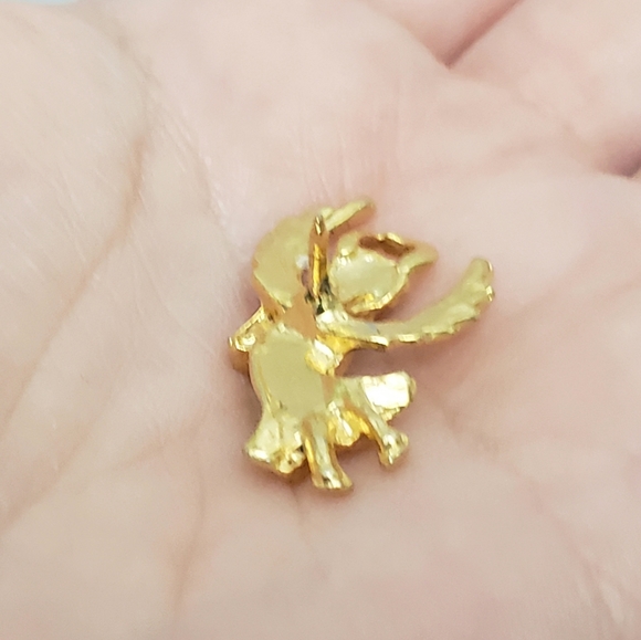 Cute Gold Praying Angel Tack Pin Brooch - Picture 3 of 6